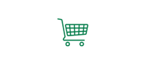 Shopping cart icon indicating improved intermediate vision to make every day tasks easier